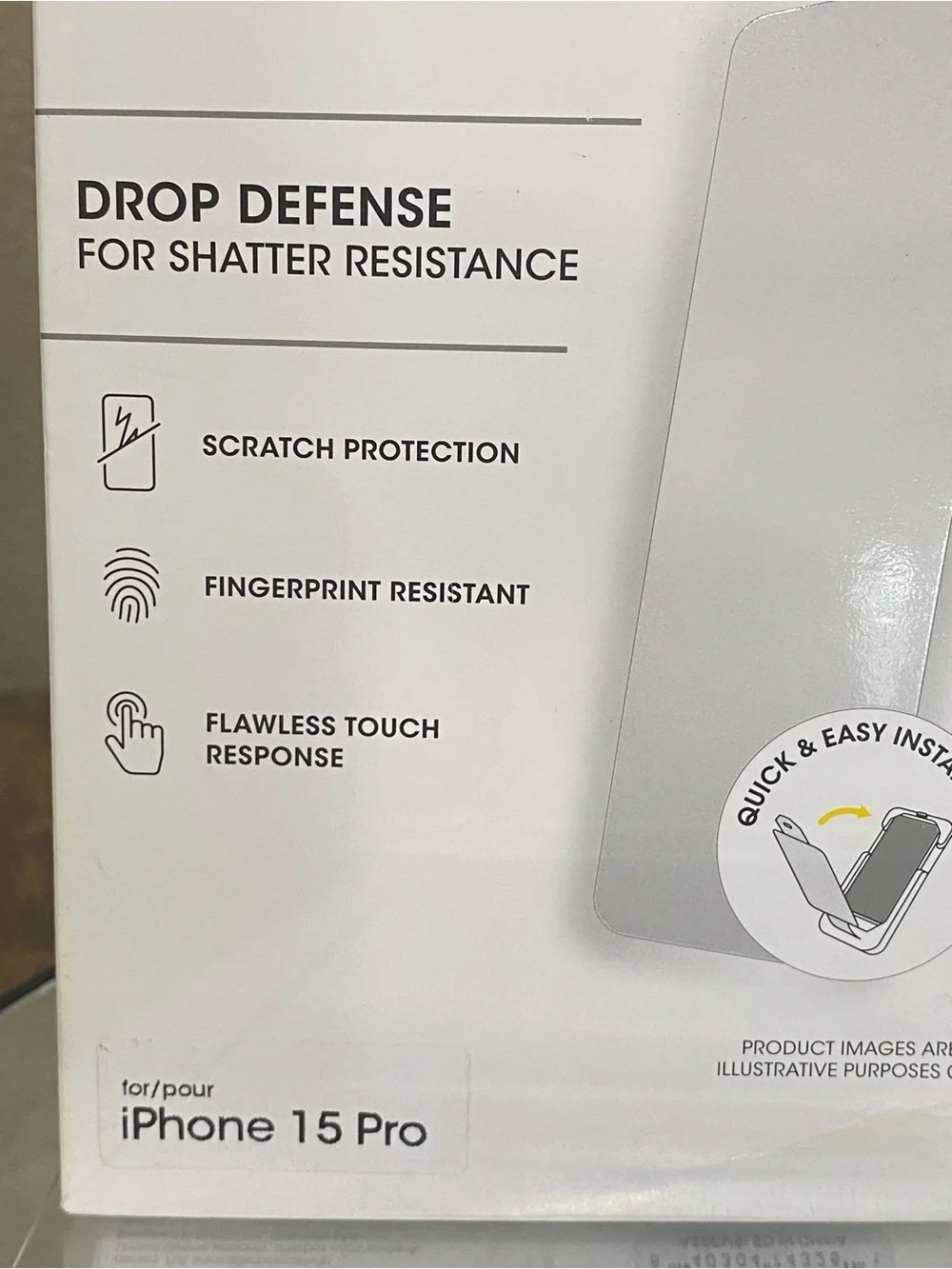 OtterBox Glass Screen Protector for iPhone 15 Pro, new!